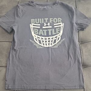 Under Armour Black 'Built for Battle' Football Tee